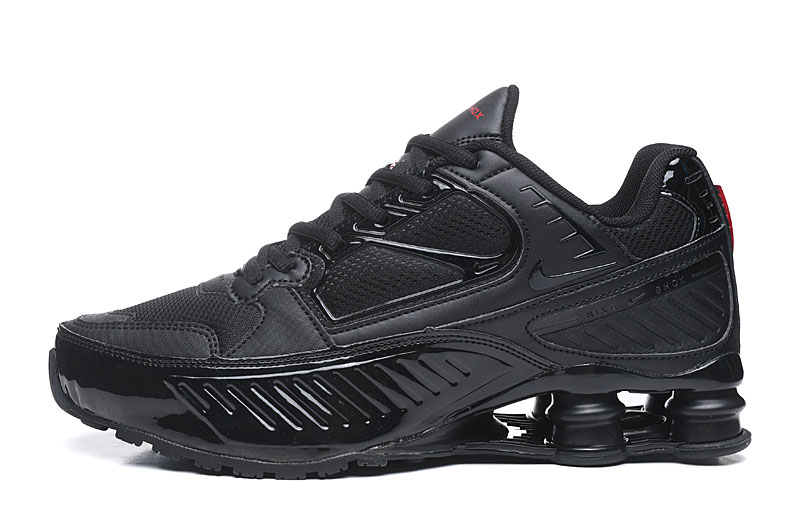 Stylish Nike Shox R4 All Black Running Shoes